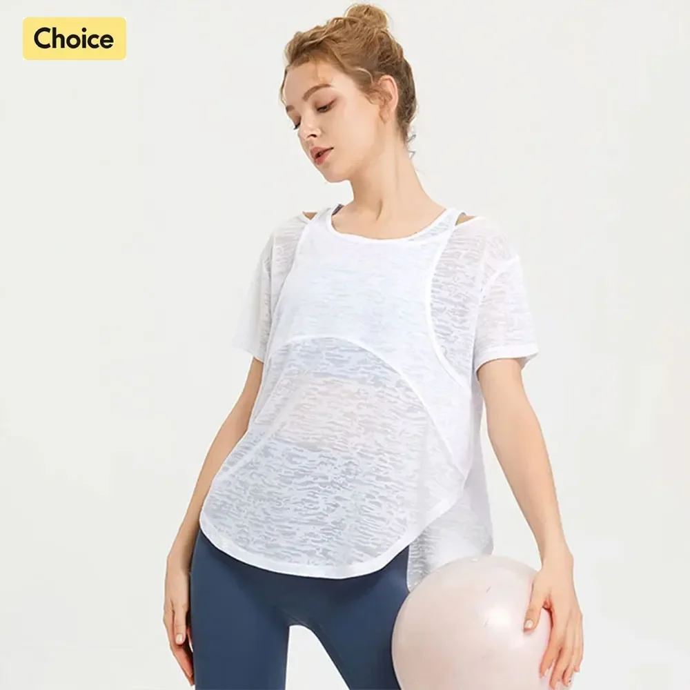 Yoga Fitness Outfit - Stown Sportswear Women's Fitness Clothing T-shirt