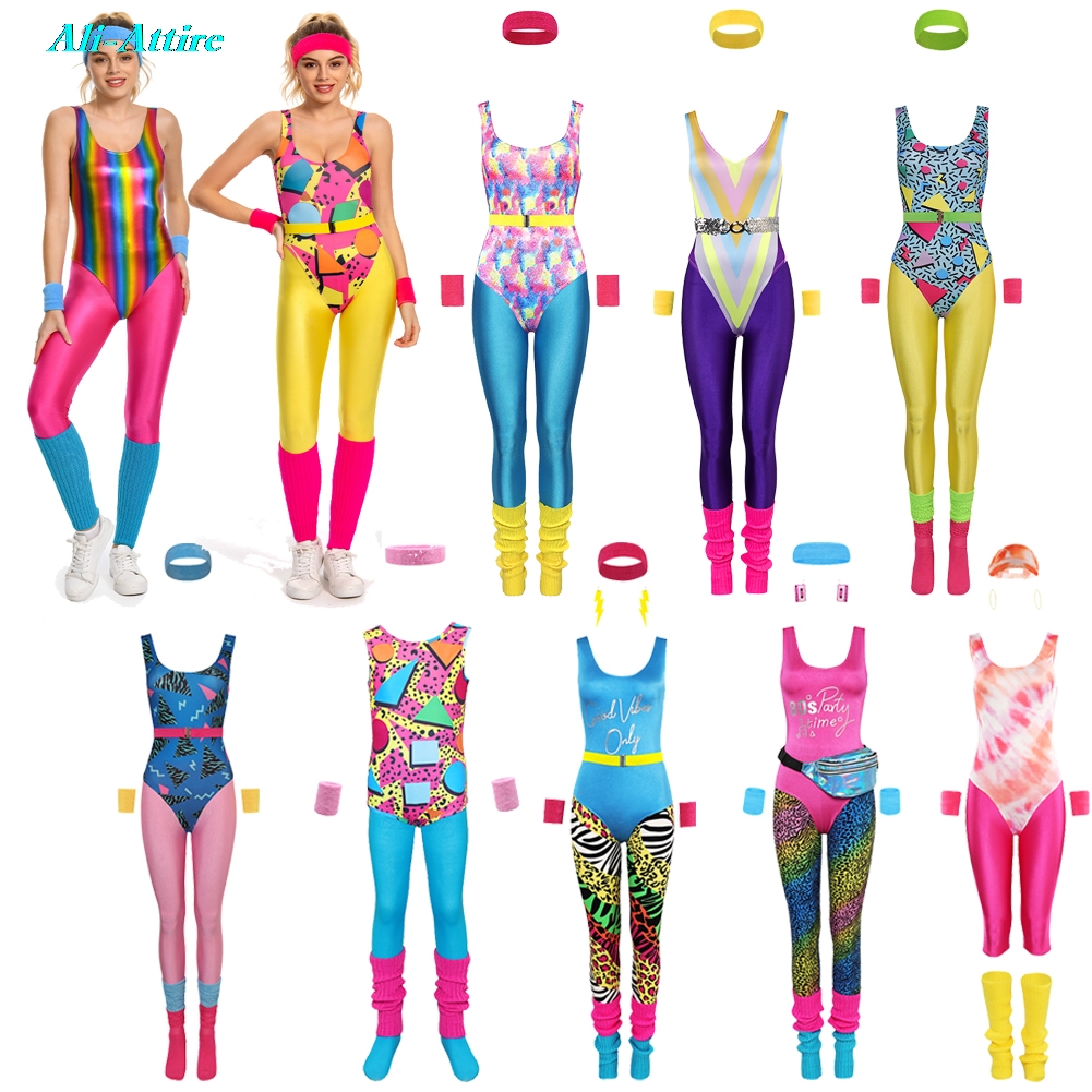 Yoga Fitness Outfit - Yoga Sportswear Fitness Hippie Fantasia 80s