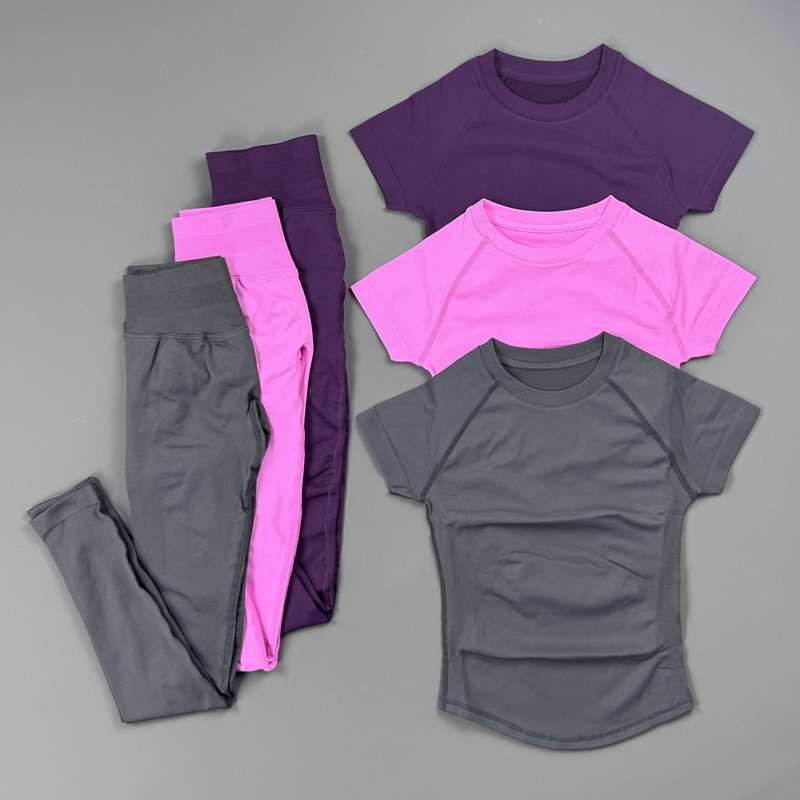 Yoga Fitness Zumba - 2Piece Gym Set Women Raglan Short