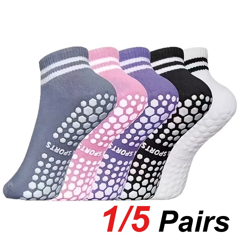 Yoga Fitness Yoga - 1/5 Pair Women's Silicone Anti Slip