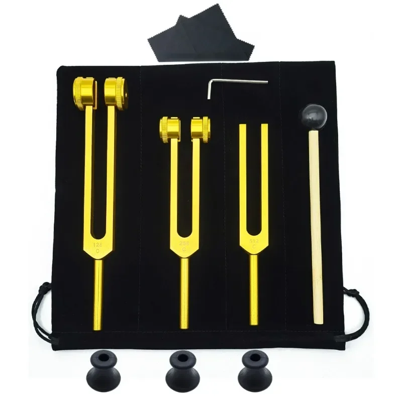 3PCS Tuning Fork Set 128 256 5 - огляд і ціна Yoga Fitness Outfit