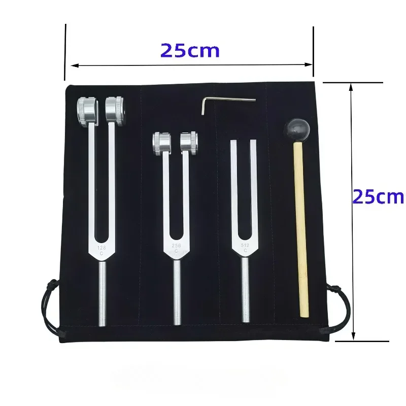 3PCS Tuning Fork Set 128 256 5 - огляд і ціна Yoga Fitness Outfit