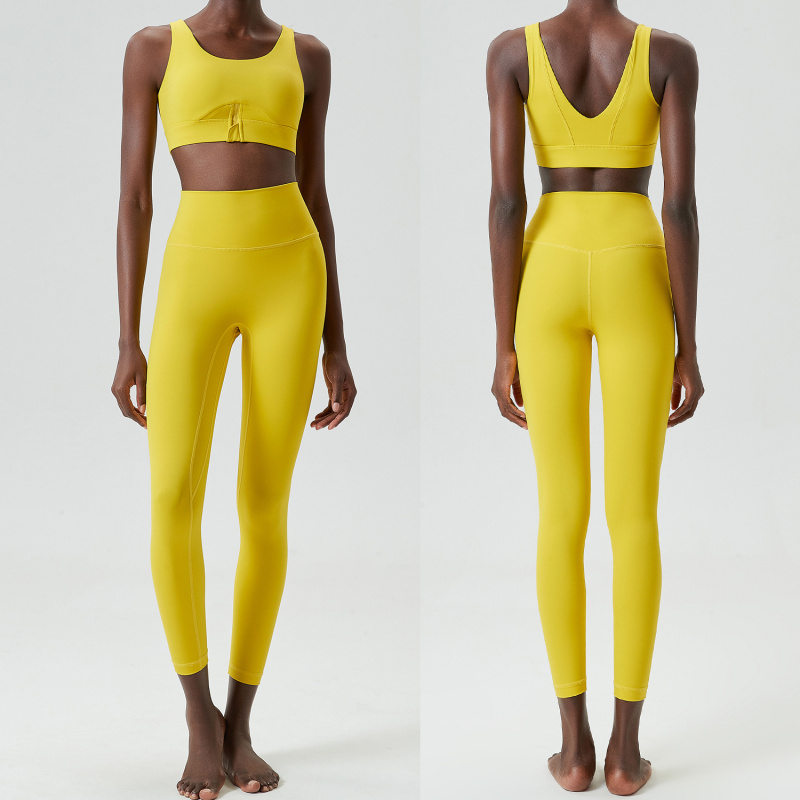 Two Pieces Set Zipper Yoga Spo - огляд і ціна Yoga Fitness Outfit