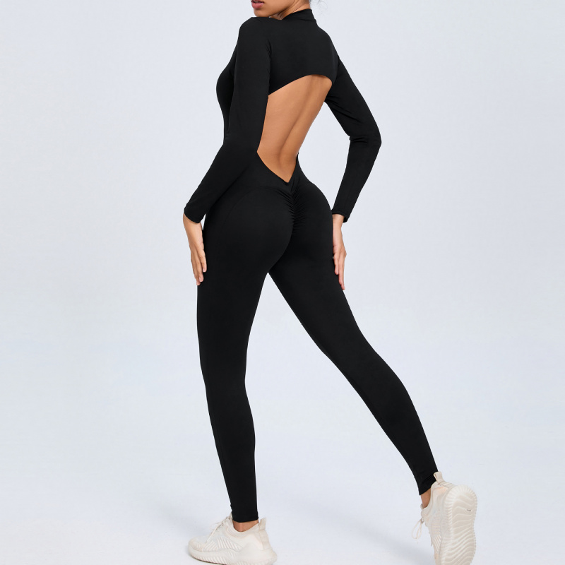 Zippered Long Sleeve Nude Feel - огляд і ціна Yoga Fitness Outfit